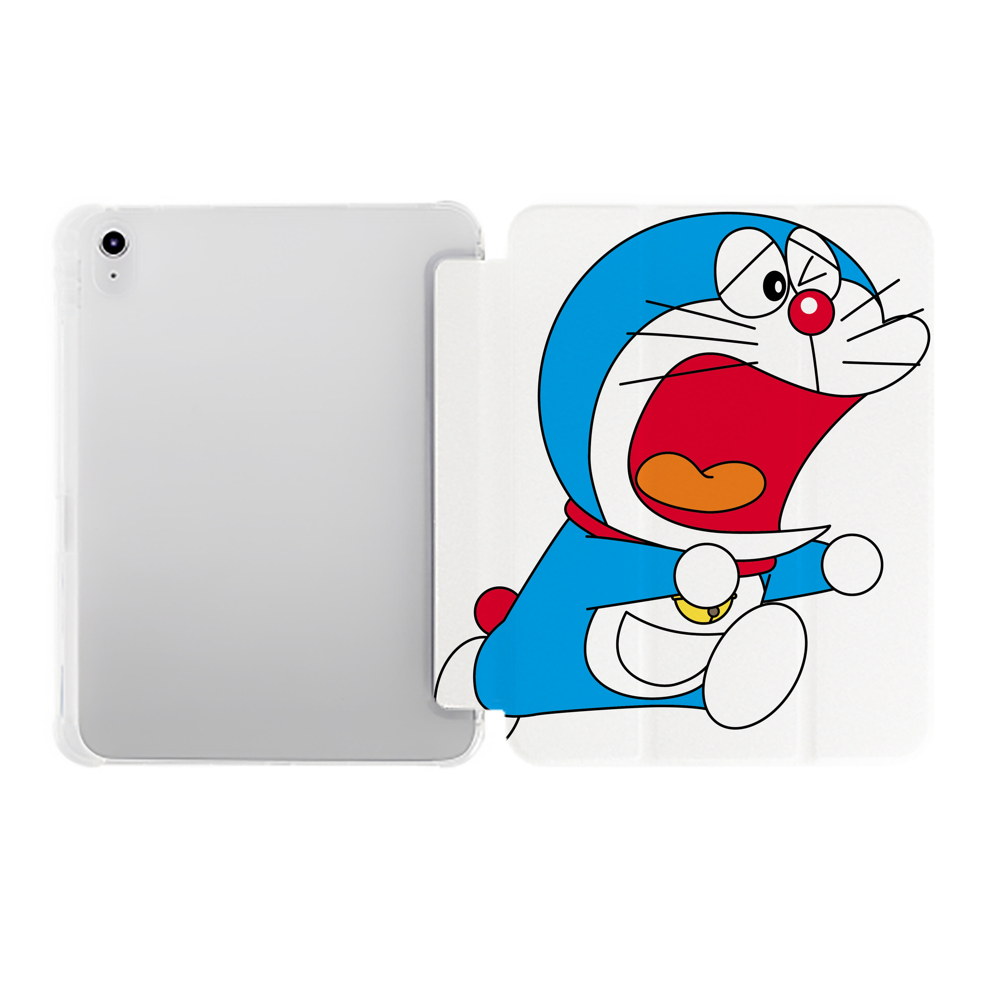 （画像用） ドラえもん Doraemon IPad ケース ペン収納付き 三つ折りスタンド PUレザー×シリコン 対応機種9.5/10.5/10.9インチ